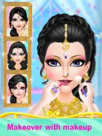 Maquillage de mariage indien - jeu de relooking Screen Shot 1