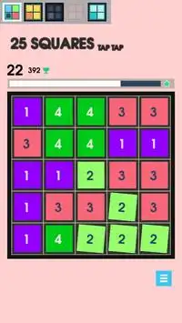 25 Squares - Tap Tap Screen Shot 3