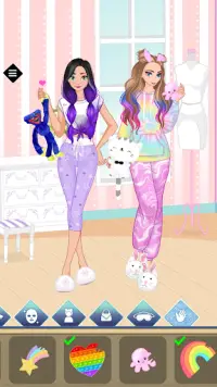 BFF Sleepover Dress  Up Game Screen Shot 1