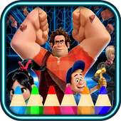 wreck it ralph coloring game