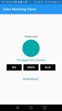 Color Matching Game - Flutter Simple App Screen Shot 0