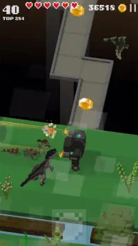 Jurassic Hopper 2: Crossy Dino World Shooter Screen Shot 5