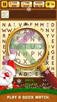 Merry Christmas Word Search Puzzle Screen Shot 0
