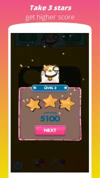 Wiggle Cat -  Free Connect Match 3 Game Screen Shot 3