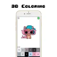 L.O.L Surprise Doll Pixel Art Coloring Game Screen Shot 2
