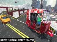 Snow Tuk Tuk Auto Rickshaw 3D Screen Shot 7