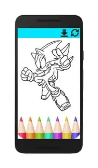 Coloring Sonic Screen Shot 2