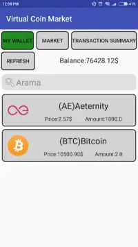 Sanal Coin Market Screen Shot 4