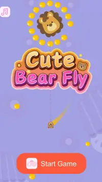 Cute Bear Fly - Gravity Game Screen Shot 0