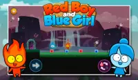 Red boy and Blue girl - Forest Temple Maze Screen Shot 0