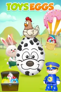 Яйца-сюрпризы - детские игры Screen Shot 0
