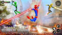 Stickman Rope Hero-Spider Game Screen Shot 2