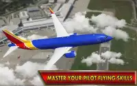 असली विमान उड़ान सिम उड़ना विमान 3 डी Screen Shot 4