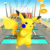 Running Pikachu Subway  City