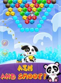 Panda Dog Bubble Shooter Screen Shot 2