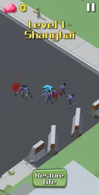 Zombie Crowd: City Runner War Screen Shot 1