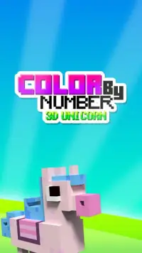 Color By Number 3D Unicorn Pixel Art Voxel Sandbox Screen Shot 0