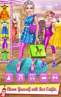 शॉपिंग मॉल फैशन स्टोर सिम्युलेटर: लड़की गेम Screen Shot 13