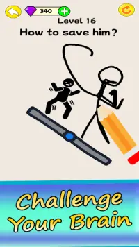 Stickman Rush- Draw Line Screen Shot 5