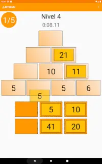 Pirâmides de números -  Jogo de matemática Screen Shot 23