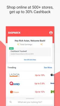 ShopBack | Cashback on Shopping & Restaurants Screen Shot 1