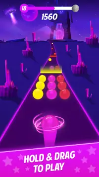 Color Road Ball Dancing Game Screen Shot 1