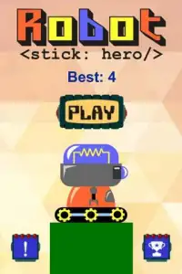 Robot Stick Hero Free Screen Shot 0