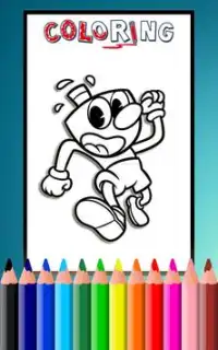 How To Color CupHead (Cup head Coloring Game) Screen Shot 2