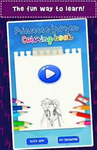 Ice Princess Coloring Pages Screen Shot 0