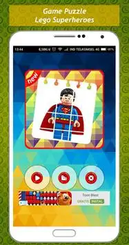 Game Puzzle Lego Toys of Superheroes Screen Shot 0