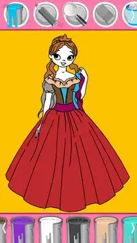 Princess Coloring - Magic Girl Coloring Screen Shot 5