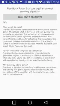 Rock Paper Scissors AI Screen Shot 1