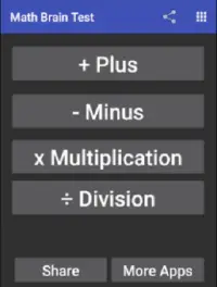 Math Brain Test Screen Shot 0