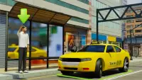 City Taxi Driving Sim Games Screen Shot 0
