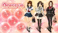 School Fashion-Girl Dress Up Game Screen Shot 2