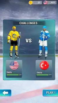 Hockey sur glace 2019 - Défis de la ligue d'hiver Screen Shot 3