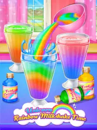 Unicorn Ice Cream Milkshake - Super Ice Drink Screen Shot 0