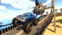 Louco monstro caminhão acrobacias 3D Screen Shot 0