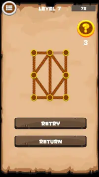 One line puzzle games string art Screen Shot 2