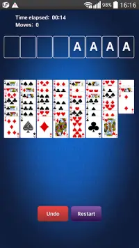 Einfache Freecell Spiel Screen Shot 1