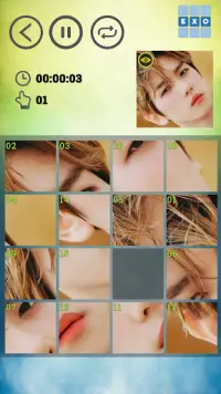 EXO Sliding Puzzle Screen Shot 4