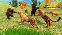 Wild Tiger Family Simulator - Tiger Games Screen Shot 1