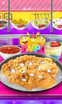 Deep Fried Chicken Pizza Maker! Trendy Fast Food Screen Shot 3