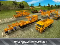 Railroad Building Simulator - construir estrada! Screen Shot 11