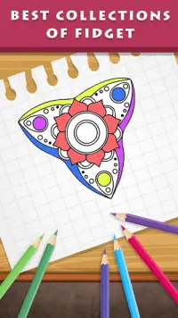 Fidget Spinner Coloring Pages Screen Shot 2