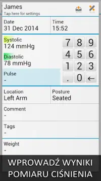 Ciśnienie Krwi (MyDiary) Screen Shot 0