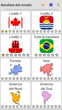 Bandiere di tutti gli stati del mondo - Il Quiz Screen Shot 3