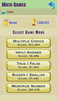 Math Games: Multiplayer Duel Screen Shot 1