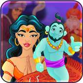 Fiaba di Aladdin: Dots Game per i bambini