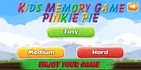Pinkie Pony little pie - memory game for kids Screen Shot 1